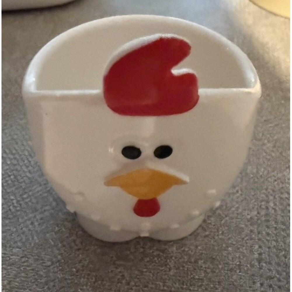 Vintage Egg White Separator Rooster Chicken Egg Cup